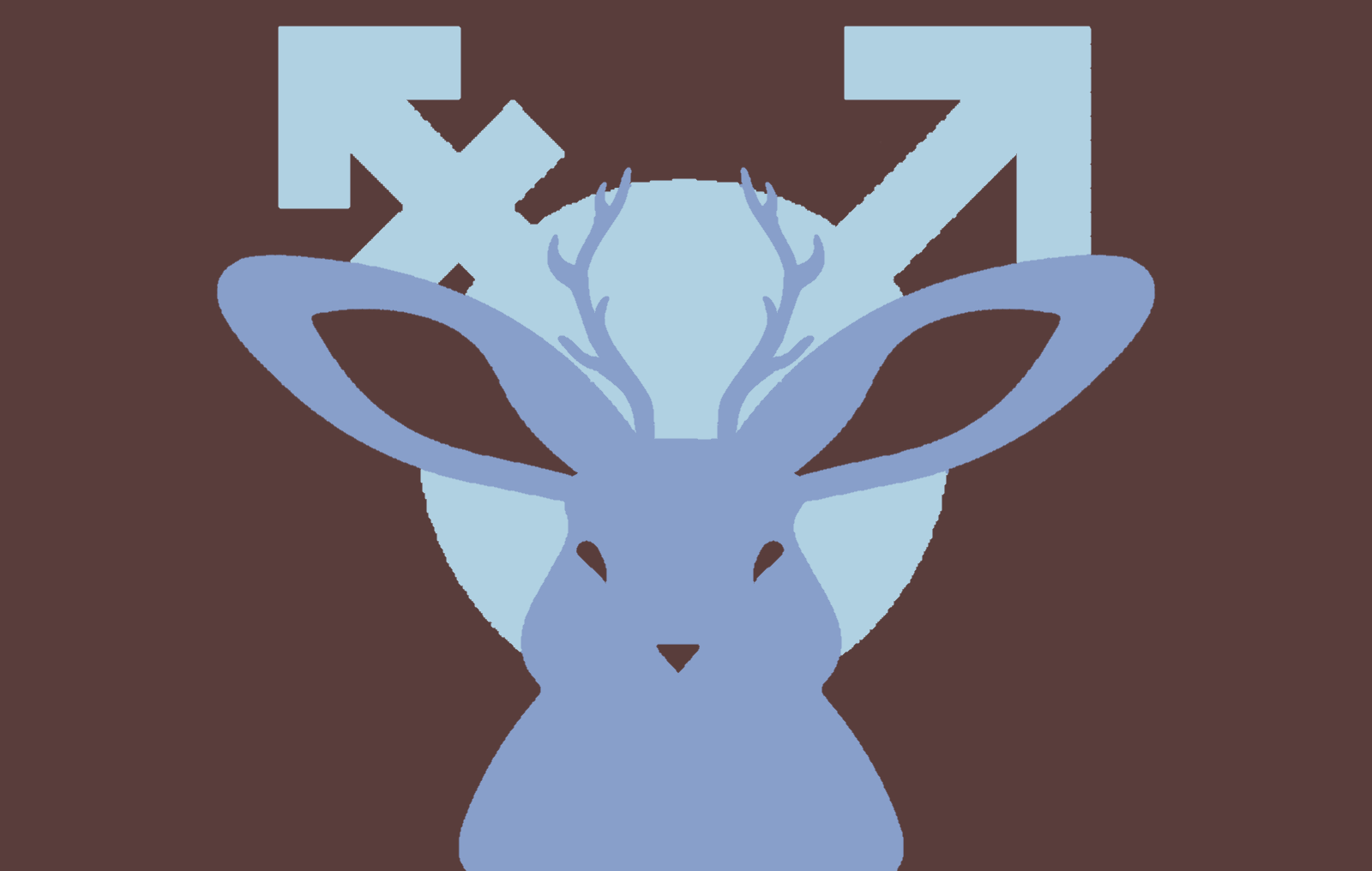 The jackalope transmasculine flag
